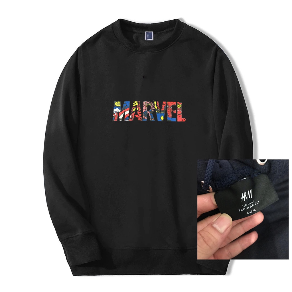 NASA H&M MARVEL JACKET - ต้นฉบับ USA MARVEL HEROES CREWNECK SWETER
