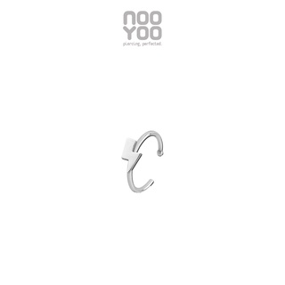 NooYoo จิวจมูกสำหรับผิวแพ้ง่าย Lightning Nose Ring