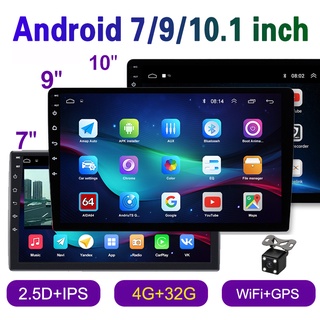 [4+32G Ips AHD] เครื่องเล่นวิทยุ FM GPS Wifi บลูทูธ EQ USB 7 นิ้ว 9 นิ้ว 10.1 นิ้ว 2Din Android 12.0 สําหรับรถยนต์