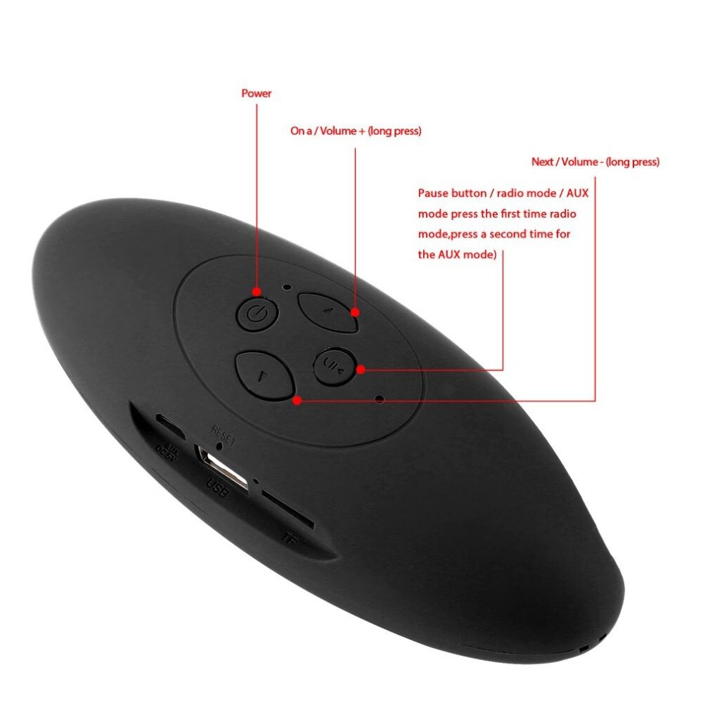 Bluetooth wireless stereo speaker, mini portable audio system, 3D music ...