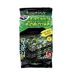 สาหร่ายย่างสไตล์เกาหลี รสออริจินัล 5 กรัม (เอ็มแอนด์เค) Korean Style Grilled Seaweed Original