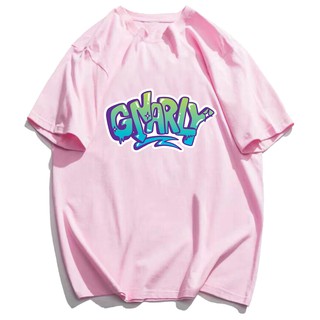 GNARLY เสื้อยืดผ้าฝ้าย unisex เอเชียขนาดที่มีคุณภาพสูง7สี SF0