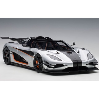 AUTOart 1/18 : 79017  KOENIGSEGG ONE : 1 (MOON GREY/CARBON BLACK /ORANGE ACCENTS)