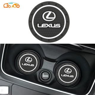 GTIOATO ที่รองแก้วน้ําในรถยนต์ แผ่นรองกันลื่น สำหรับ Lexus IS250 ES NX300 RX300 RX330 ES300H UX LM ES200 IS300 RX270 UX200 ES250