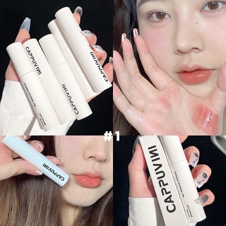 ⚡⚡Cappuvini ลิปสติก ลิปกลอส เนื้อกํามะหยี่ให้ความชุ่มชื้นติดทนนาน【olojo.th】