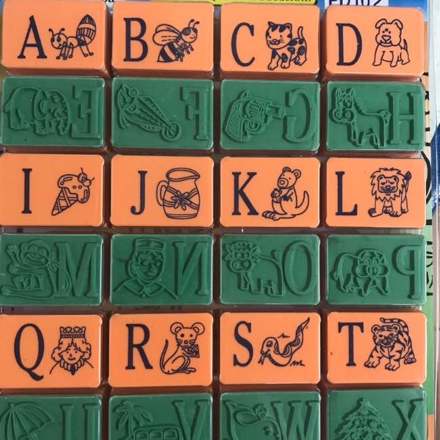 ตรายาง A-Z พร้อมภาพประกอบ (รหัส PD102)