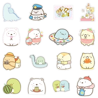 ✨พร้อมส่ง✨ซุมิกโกะ Sumikko Gurashi（すみっコぐらしSTICKER สติกเกอร์กันน้ำรูปแบบที่แตกต่างกัน 50pcs