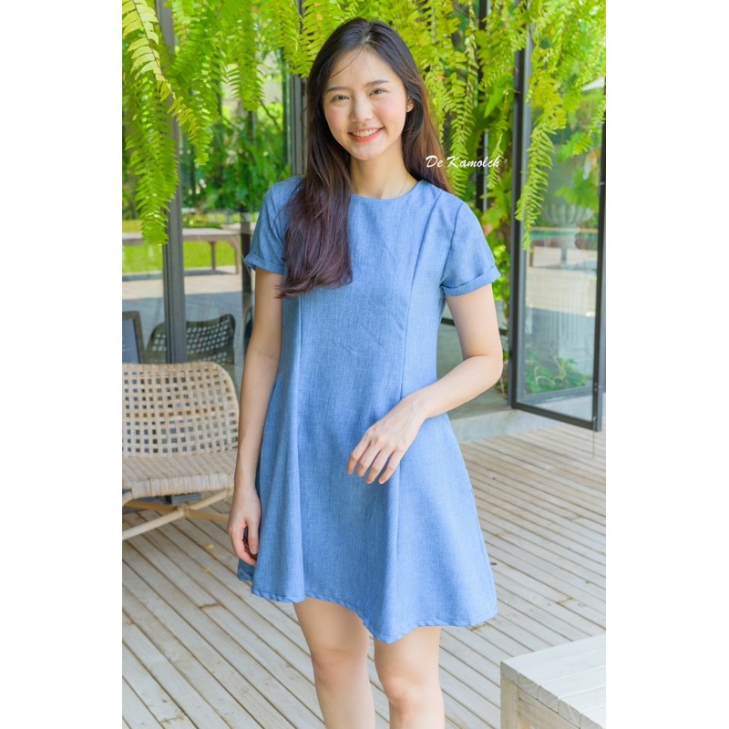 DeKamolch - Agate dress เดรสสีฟ้า