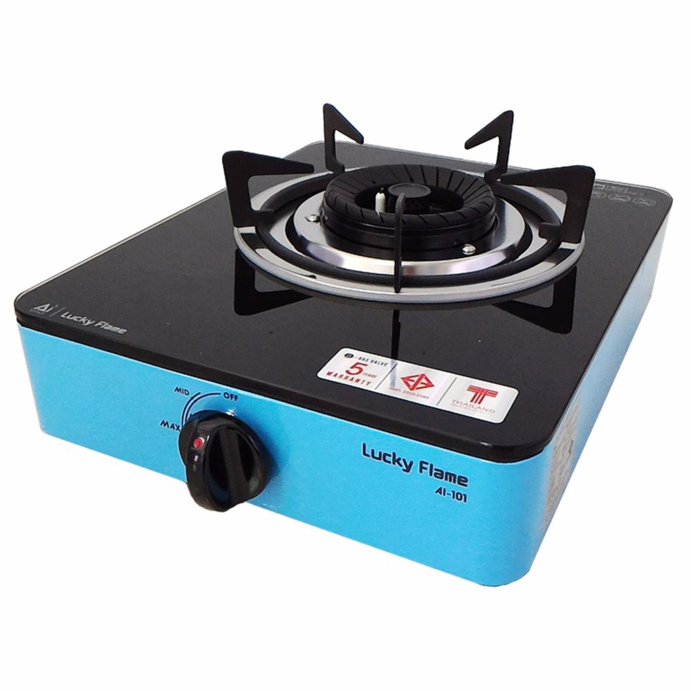 LuckyFlame AI-101 หน้ากระจกสีดำ (สีฟ้า)