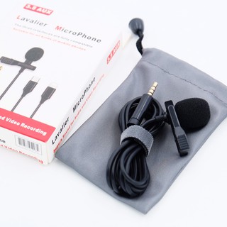 #ไมโครโฟนติดปกเสื้อ รุ่น Lavalier microphone Nk-001 หัว Jack 3.5 m.