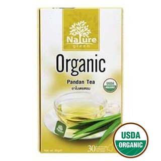 Nature Green Pandan Tea30g  เนเจอร์ชาเขียวใบเตย 30 กรัม