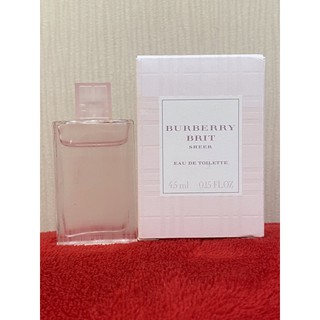 BURBERRY  BRIT SHEER MINIATURE EAU DE TOILETTE 4.5 ml.