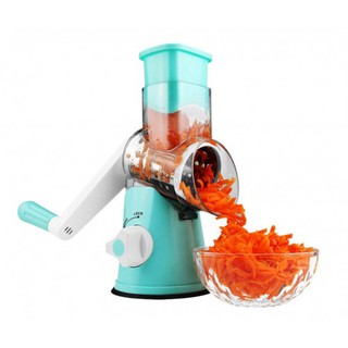 เครื่องหั่นผักอัจฉริยะ ROUND DRUM SLICER 3 in 1 สี ฟ้า