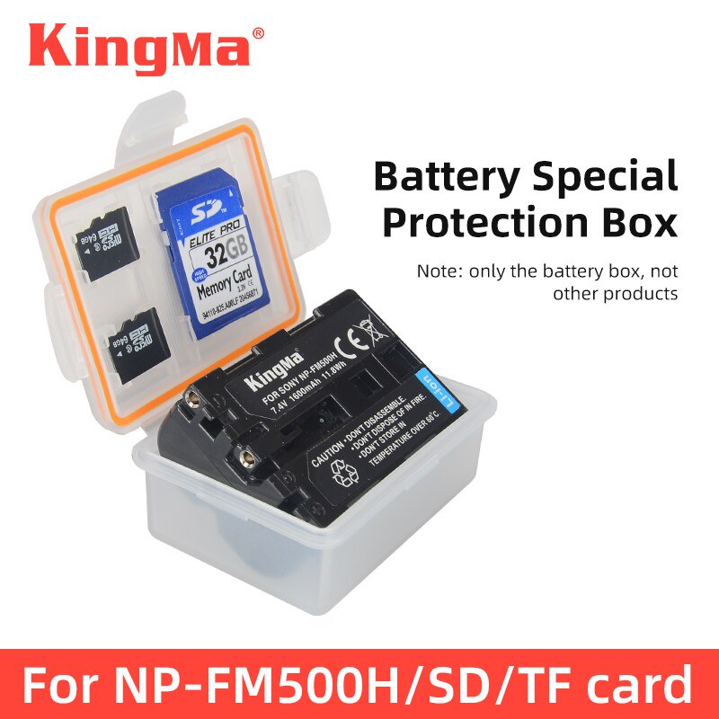 NP-FM500H แบตเตอรี่พลาสติกแบตเตอรี่กล่องเก็บสําหรับ Sony F717 F828 R1 A99 A99M2 A77M2 A57 A58 A65 A7