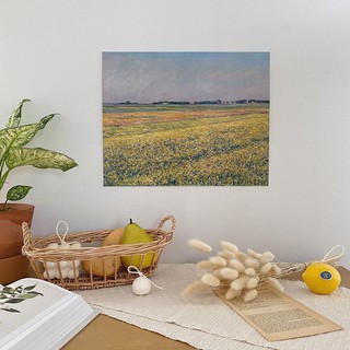 Poster - Gustave Caillebotte - The plain of Gennevilliers, yellow fields