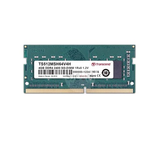 Transcend RAM-Memory DDR4-2400 SO-DIMM 4GB: Premium Grade : รับประกันตลอดอายุการใช้งาน - มีใบกำกับภาษี-TS512MSH64V4H