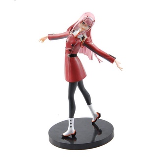 ฟิกเกอร์แอคชั่น PVC อนิเมะ DARLING in the FRANXX Zero Two 02 ของสะสม ของเล่น ของขวัญคริสต์มาส 21 ซม