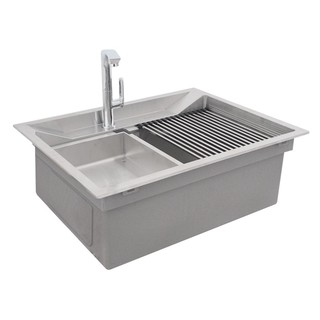 SINK BUILT 1Bowl AXIA ATHENS 6650 STAINLESS ซิงค์ฝัง 1หลุม AXIA ATHENS 6650 สเตนเลส อ่างล้างจานฝัง อ่างล้างจานและอุปกรณ์