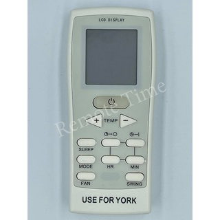 รีโมทแอร์ York รุ่น GZ-12A-E1 ( AIR YORK )