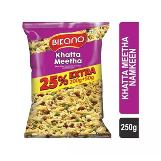 Bikano Khatta Meetha (ขนมขบเคี้ยวอินเดีย) 250g.