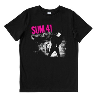 เสื้อยืดอินเทรนด์ผู้ชายอินเทรนด์ผู้หญิงSum 41 / SUM41 - UNDERCL HERO | เสื้อยืด พิมพ์ลายวงดนตรี | เพลงเมอร์ช | Unisex |