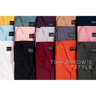 🎨15สี🎨เสื้อเชิ้ตฮาวายสีพื้นแขนสั้น (M L XL XXL) มีของพร้อมส่ง เนื้อผ้านุ่ม ใส่สบาย ไม่ร้อน ไม่ต้องรีด