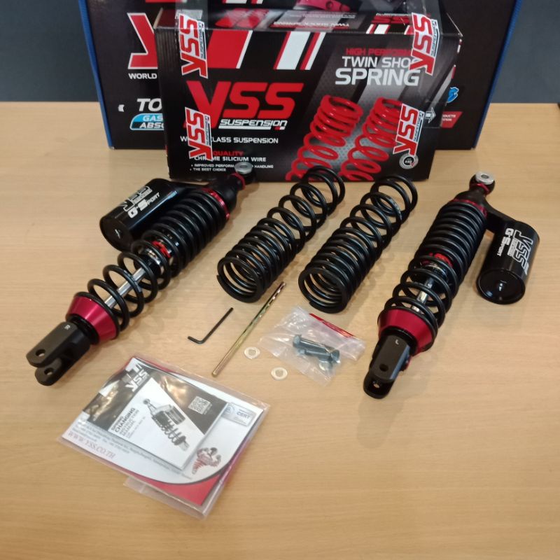 โช้คหลัง(YSS) G-SPORT BLACK SERIES HO\PCX-160'21 สี ดำ/ดำ/ดำ รหัส:TG302-365TRJ-02-888A