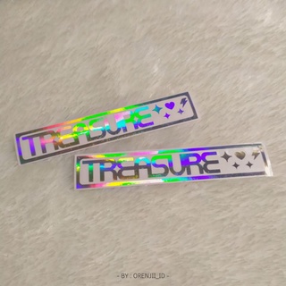 สติ๊กเกอร์ไดคัด   TREASURE Lightsticker DECO Teaulight / STICKER TEULIGHT  ติดมือถือ ติดรถ ติดเเก้ว  12 cm