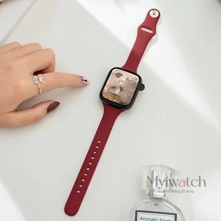 【25 สี】สายนาฬิกาข้อมือยาง แบบนิ่ม สีแคนดี้ สําหรับ iwatch 45/41/44/40 มม. 38 มม. 42 มม. iwatch series 8 7 6 5 SE 4 3 2