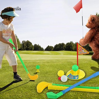 JL_Mini Multicolor Golf Club Set Golfer Game Outdoor Sports Garden Summer Kids Toy