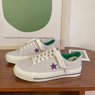รองเท้าสลิปออนผู้หญิง Star Failure Shoes นักเรียนหญิง 2022 ฤดูใบไม้ผลิใหม่คลาสสิกจักรยาน Ulzzang ญี่ปุ่นความสะดวกสบายร้อ
