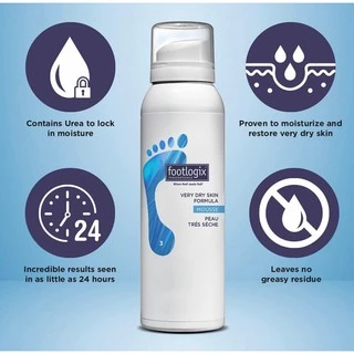 Footlogix #3 มูสบำรุงส้นเท้า ครีมทาส้นเท้า สำหรับเท้าแห้งมาก ซึมไว ไม่เหนียว 125ml