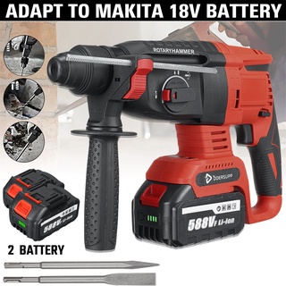 3 IN 1 588VF สว่านกระแทกไฟฟ้า ไร้สาย ชาร์จซ้ําได้ สําหรับแบตเตอรี่ Makita 18V