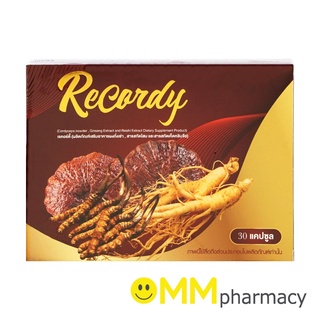 RECORDY เรคอร์ดี้ 30 แคปซูล/ กล่อง ผลิตภัณฑ์ อาหารเสริมเพื่อการปรับสมดุล บำรุงร่างกาย