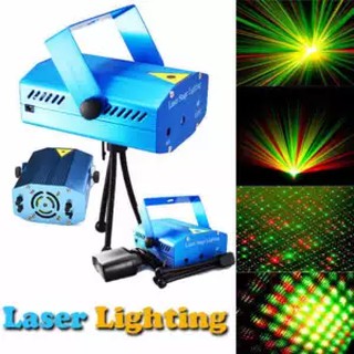 เครื่องฉายไฟเวทีแสงเลเซอร์ mini laser stage lighting projector