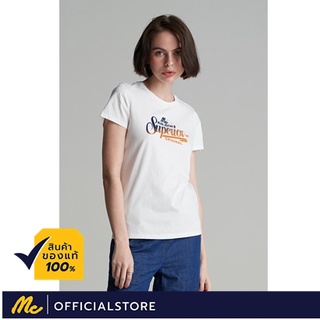 Mc Jeans เสื้อยืดผู้หญิง แขนสั้น สีขาว MTTZ391