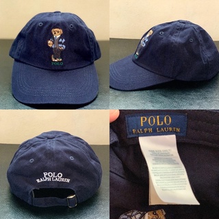 หมวกแก๊ป  POLO ralphlauren หมีสีกรม