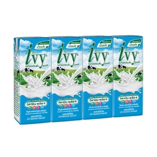 ไอวี่ โยเกิร์ตพร้อมดื่ม ยูเอชที รสธรรมชาติ 180 มล. แพ็ค 4 กล่อง Ivy