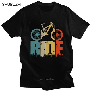 เสื้อยืดผ้าฝ้ายพิมพ์ลายขายดี เสื้อยืดแขนสั้น ผ้าฝ้าย พิมพ์ลาย Ride Your Mountain Bike เหมาะกับของขวัญ สไตล์เรโทร สําหรับ