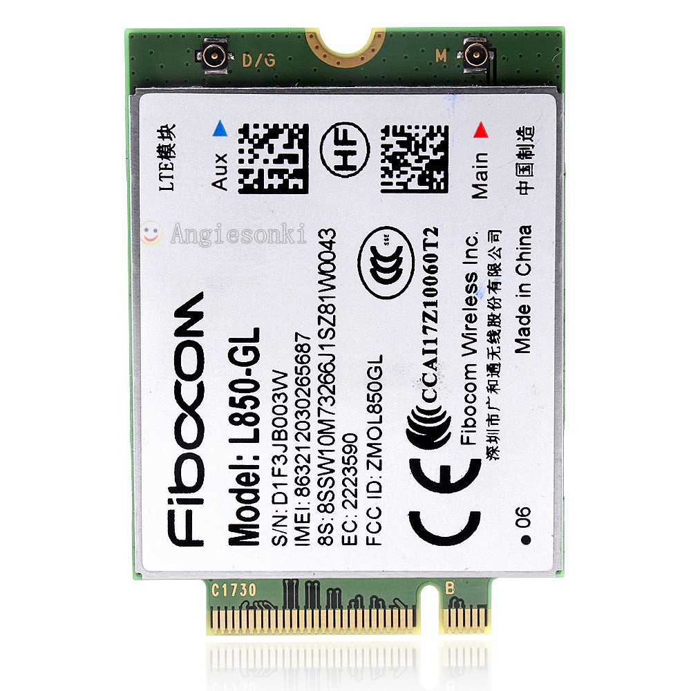 Fibocom L850-GL CAT9 WWAN 4G LTE โมดูลสําหรับ Thinkpad T480 T480S T490 T495S T590