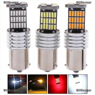 Willbesugar หลอดไฟเลี้ยวรถยนต์ 4014 45-SMD LED 12V 24V 1156 BA15S