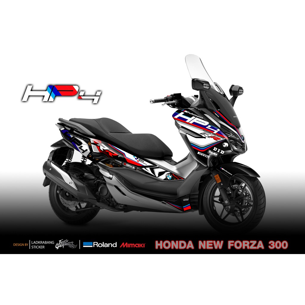 สติ๊กเกอร์แต่งลายรถ Honda NEW FORZA 300 ลาย HP4