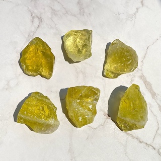 เลมอนควอตซ์ ก้อนดิบธรรมชาติ (Raw Lemon Quartz)