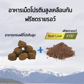 เคลลี่แอนด์โค อาหารสุนัขเกรนฟรีเคลือบฟรีซดราย รอว์มิกซ์ 2.72 กก ไม่มีธัญพืชและสัตว์ปีก ลดอาการแพ้