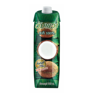 &lt; ยอดนิยม  &gt; อัมพวา กะทิ แบบกล่อง 1000 มล. Ampawa Coconut Milk Prisma 1000 ml