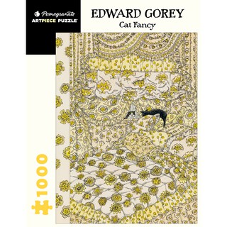 [จัดส่งฟรี] จิ๊กซอว์ Pomegranate ภาพ Cat Fancy จิตรกร  Edward Gorey จำนวน 1,000 ชิ้น