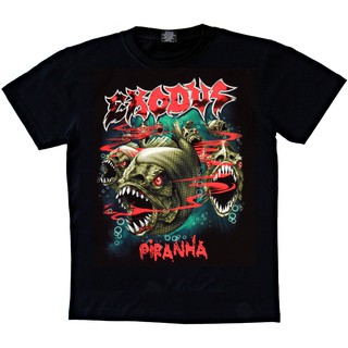 เสื้อวง Exodus Mens Piranha T-Shirt