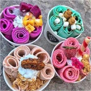 ผงไอศครีมผัด (สูตรผสมน้ำ/ผสมนม) รสนมสด กลิ่นวนิลา 500ก./1กก. (Fried ice cream powder,ผงไอติมผัด,ผงไอศกรีมผัดสำเร็จรูป)