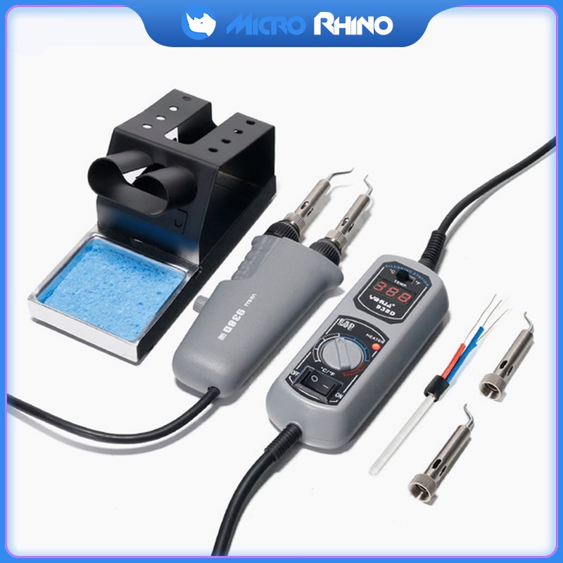 Yihua938d แหนบหัวแร้ง ขนาดเล็ก 110 220V ปลั๊ก EU US แบบพกพา สําหรับซ่อมแซม BGA SMD