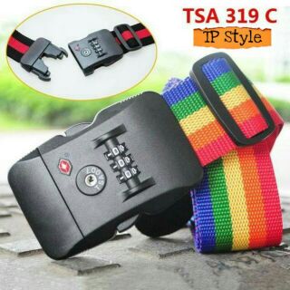 สายรัดกระเป๋าเดินทางแบบคาดกลาง รุ่น TSA 319C